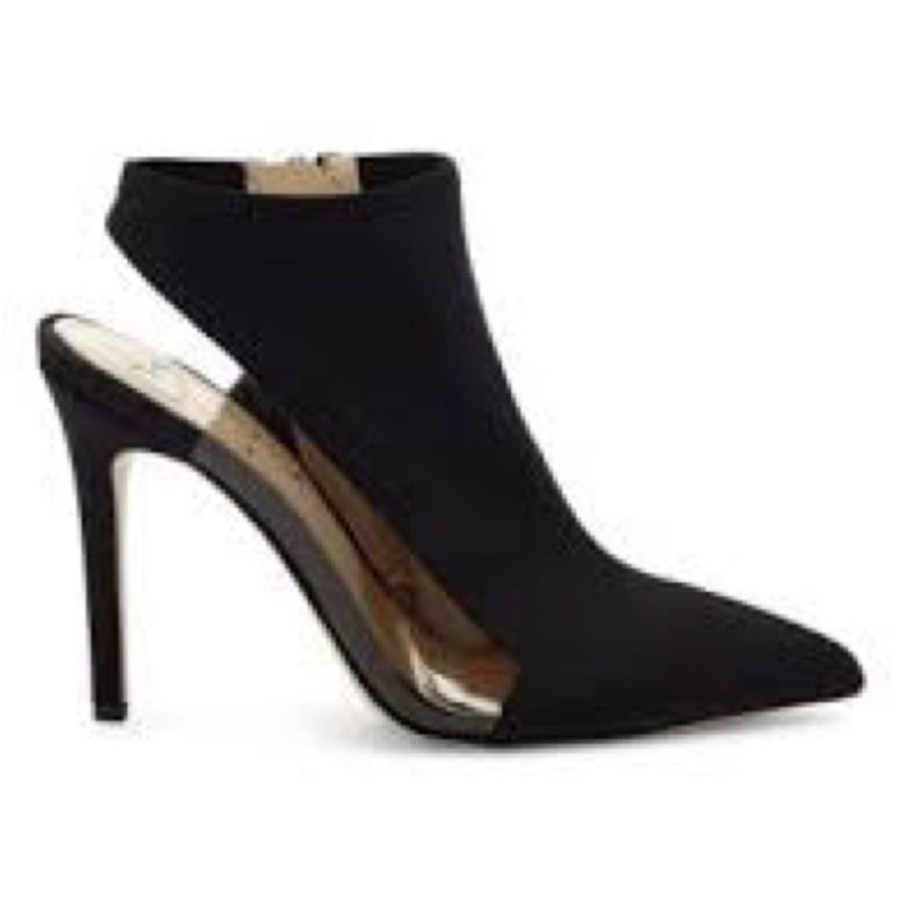 JESSICA SIMPSON • Black Sling Back Bootie • 7M •